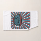 Lastenrad im Auge mit Strahlen ハンドタオル (ハンドタオル)