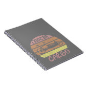 Lastenrad im Sonenuntergang、レトロ、Cargobike ノートブック (右側)