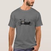 Lastenrad mit Arrowschrift dezentes Design Tシャツ (正面)