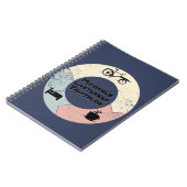 Lastenrad Triathlon, eat sleep, personalisiebar ノートブック (左側)