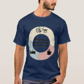 Lastenrad Triathlon, eat sleep, personalisiebar Tシャツ (正面)
