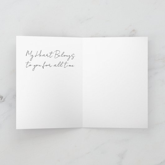 Lasting love Valentine's カード (内部)