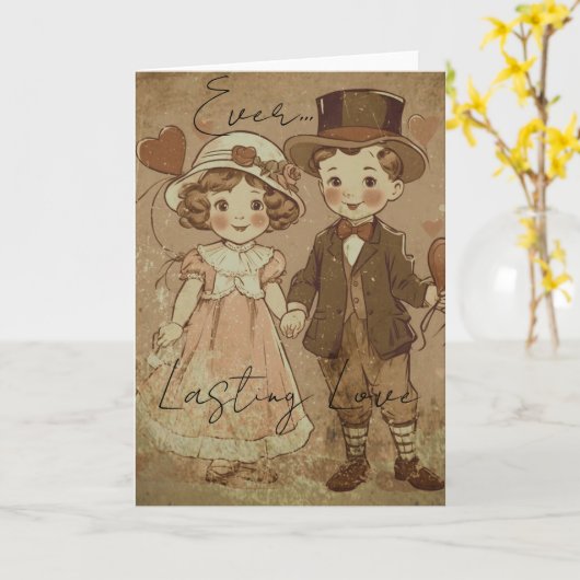 Lasting love Valentine's カード (黄色い花)