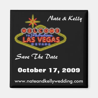 LasVegasSign, Nate & Kelly, Save The Date, Octo... マグネット