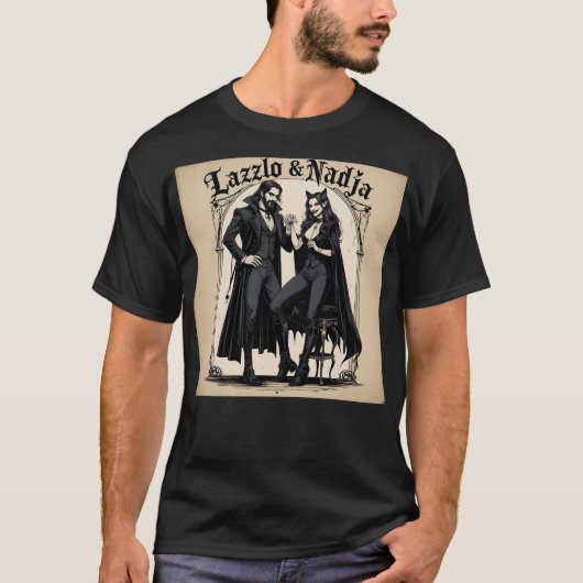 Laszlo & Nadjaアルバムカバー Tシャツ (正面)