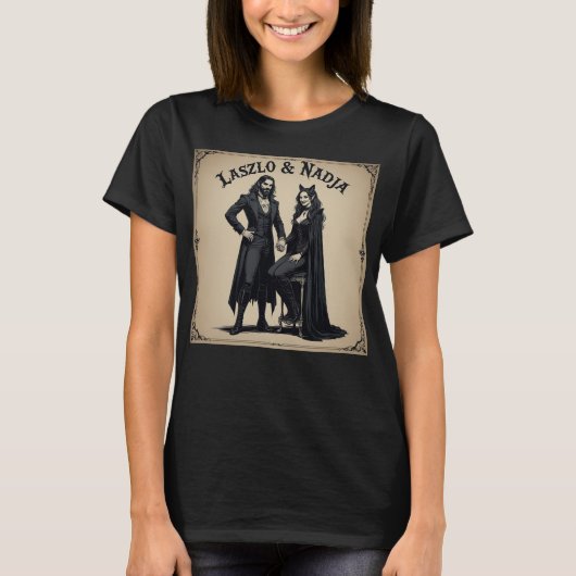 Laszlo & Nadjaアルバムカバー Tシャツ (正面)