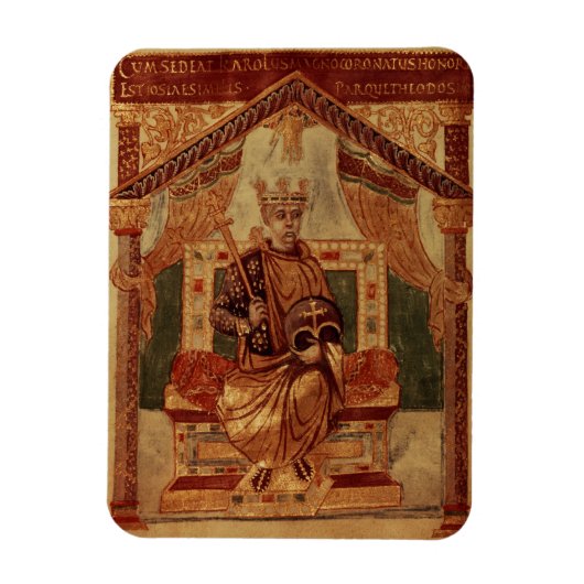 Lat 1152 f.3v Charlemagne (Carolus Magnus，チャールズ マグネット (縦)