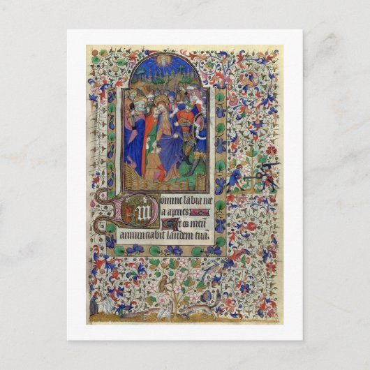 Lat 1156 f.133ユダのキス，営業時間から ポストカード (正面)