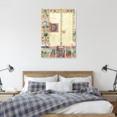 Lat 422 VolI fol.280v本書の始まり キャンバスプリント (インサイチュ (寝室))