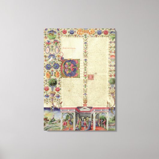 Lat 422 VolI fol.280v本書の始まり キャンバスプリント (正面)