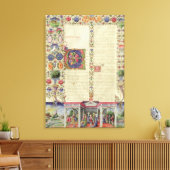 Lat 422 VolI fol.280v本書の始まり キャンバスプリント (インサイチュ (リビング))