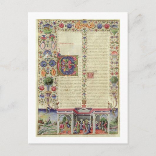 Lat 422 VolI fol.280v本書の始まり ポストカード (正面)