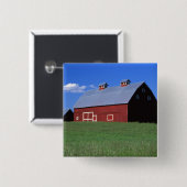 Latah郡、アイダホの州の赤い納屋PRの氏) 缶バッジ (正面&裏面)