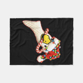 Latch Hook Faux Yarn Funny Goose Christmas Crochet フリースブランケット (正面(横))