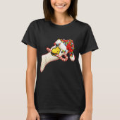 Latch Hook Faux Yarn Funny Goose Christmas Crochet Tシャツ (正面)