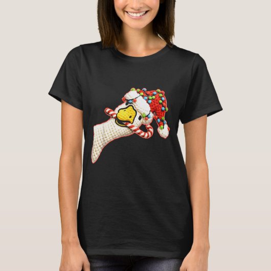 Latch Hook Faux Yarn Funny Goose Christmas Crochet Tシャツ (正面)