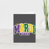 Latch Hook Mardi Gras Trendy Funny Gift Tee Men, W カード (正面)