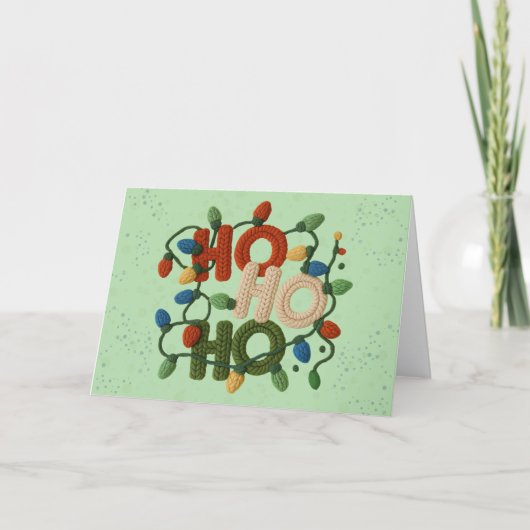 Latch Hook Yarn Crochet (Faux, Not actual Yarn) シーズンカード (正面)