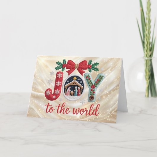 Latch Hook Yarn Crochet Faux (Not actual Yarn) シーズンカード (正面)