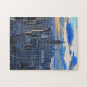 Late afternoon NYC Skyline as sunset approaches ジグソーパズル (横)