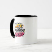 Late Delayed T-Shirt – Funny  Humor tee マグカップ (正面左)