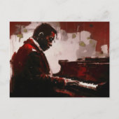 Late night bar pianist ポストカード (正面)