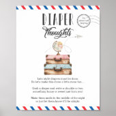 Late Night Diaper Thoughts Baby Shower Game ポスター (正面)