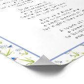 Late Night Diaper Thoughts Lily with Bluebird ポスター (角)