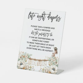 Late night diapers 台座サイン