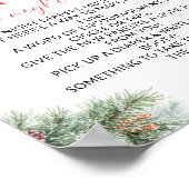 Late Night Diapers Christmas Baby Shower ポスター (角)