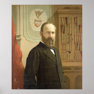 Late President James A. Garfield By G.F. Gilman ポスター