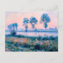 Late Summer morning Landscape by the Havel River シーズンポストカード