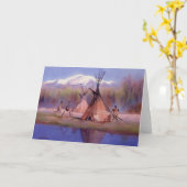 LATE SUMMER TIPI CAMP by SHARON SHARPE カード (黄色い花)