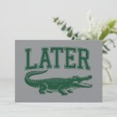 Later Alligator Funny Gator Joke Saying  招待状 (スタンド正面)