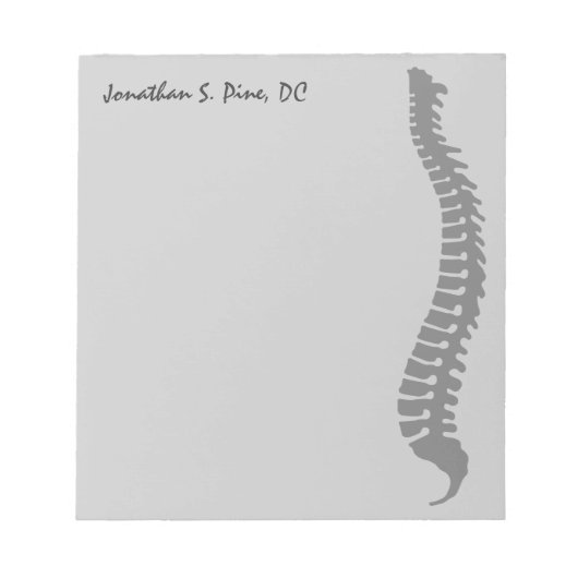 Lateral Spine Logo Doctor パーソナライズされた Notepad ノートパッド (正面)