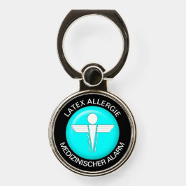 LATEX ALLERGIE医療警告 – 電話グリップ スマートフォンリング