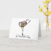 Latidaballet著元のswan湖のバレエ! カード (黄色い花)