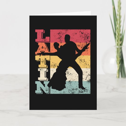 Latin American Dance Couple Vintage カード (正面)