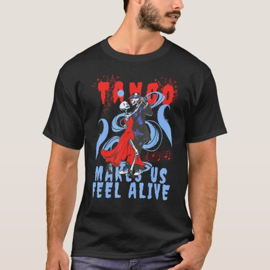 Latin Danceで生き感じた踊りSkeleton T Tシャツ (正面)