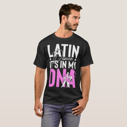 Latin Dance Music Shoes Lessons Beginner Workout D Tシャツ (正面フル)