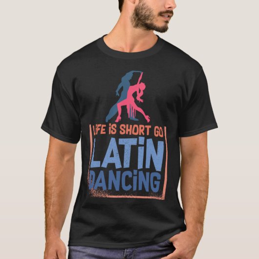 Latin Dance Music Shoes Lessons Beginner Workout D Tシャツ (正面)