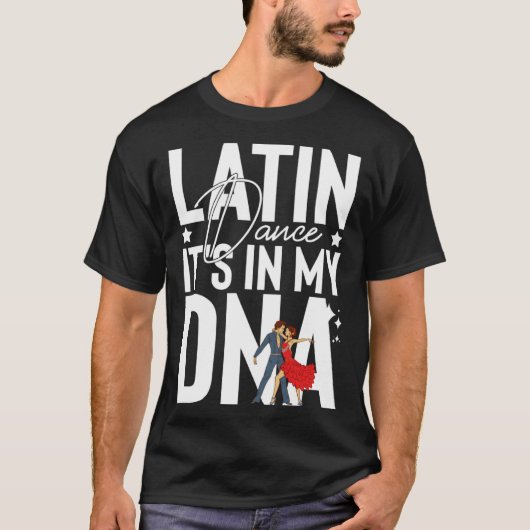 Latin Dance Music Shoes Lessons Beginner Workout D Tシャツ (正面)