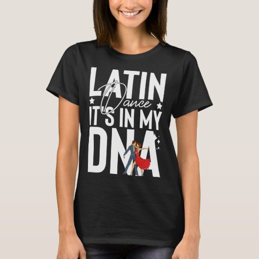 Latin Dance Music Shoes Lessons Beginner Workout D Tシャツ (正面)