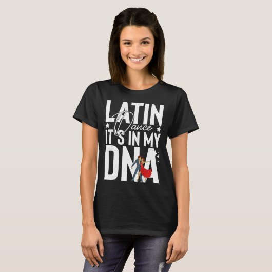Latin Dance Music Shoes Lessons Beginner Workout D Tシャツ (正面フル)