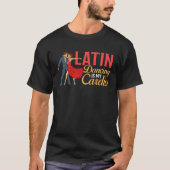 Latin Dance Music Shoes Lessons Beginner Workout D Tシャツ (正面)