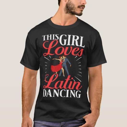 Latin Dance Music Shoes Lessons Beginner Workout D Tシャツ (正面)