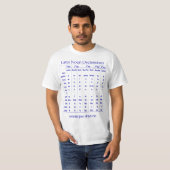Latin Noun Declension Chart for Classical Educatio Tシャツ (正面フル)