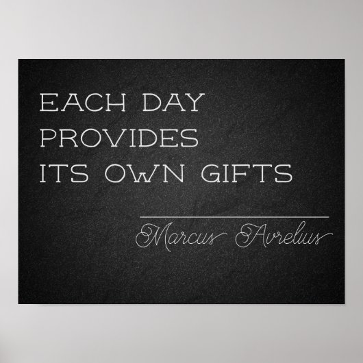 Latin proverb毎日そのギフトポスターを提供する ポスター (正面)