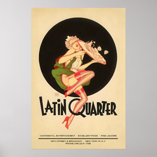 Latin Quarter jazz poster - Times Square - New ポスター (正面)