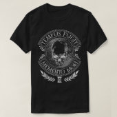 Latin sayings  Tempus Fugit Memento Mori  Tシャツ (デザイン正面)